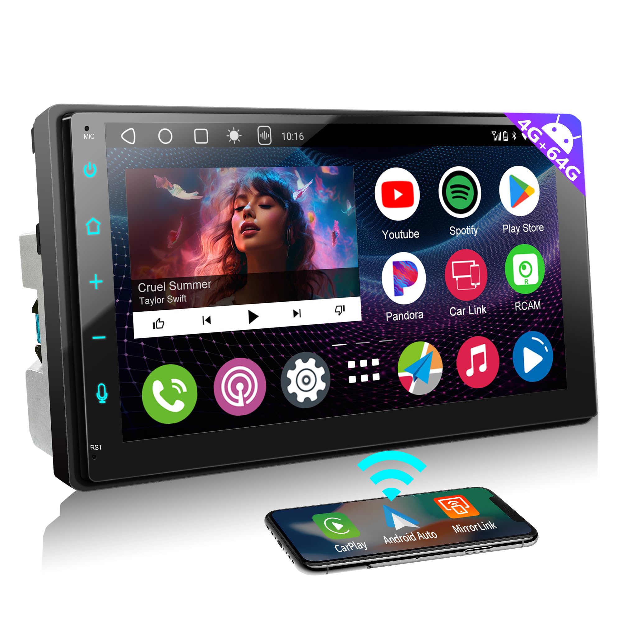 Amazon.co.jp: ATOTOZONE Android 2DIN ディスプレイオーディオ、7